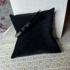 Black Bangle Bracelet